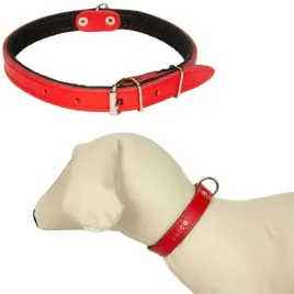 obroza-skorzana-z-filcem-psa-32-41cm-14mm-czerwona