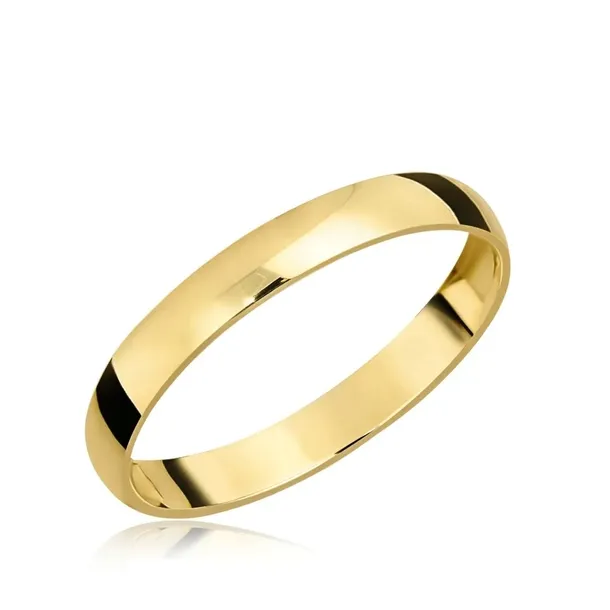Obrączka ślubna klasyczna 3mm pr.333
