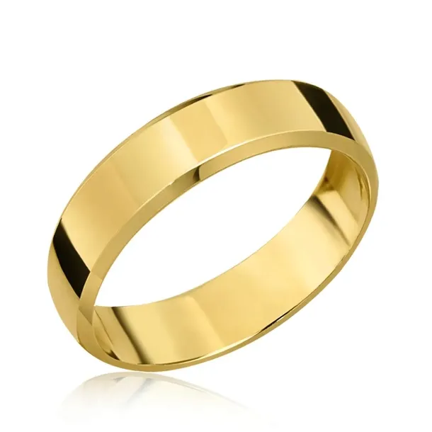Obrączka ślubna płaska z fazą 5mm pr.333