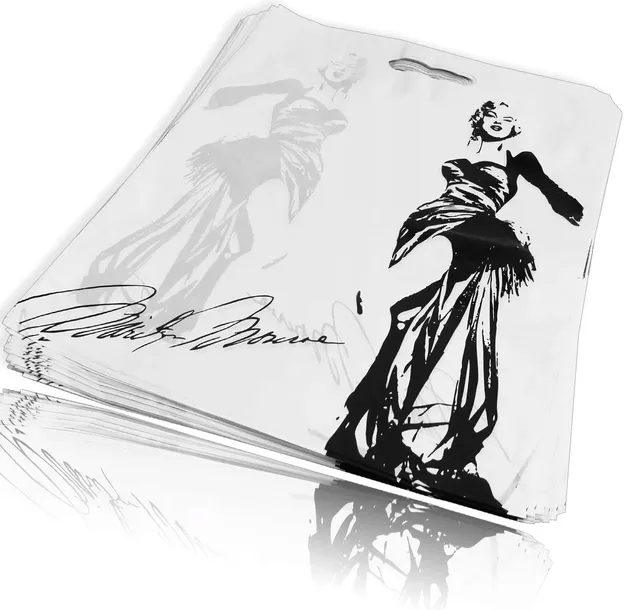 REKLAMÓWKI FOLIOWE MERLIN MONROE TORBY WIELORAZOWE 40x45cm - 50szt DKT