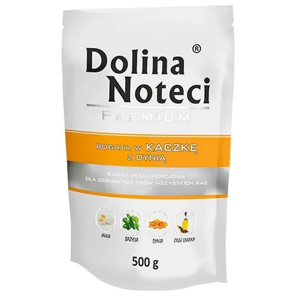 Dolina Noteci Saszetka Premium Adult Kaczka Dynia Mokra Karma Dla Psa 500g