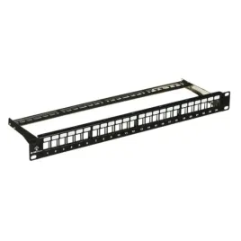 patch-panel-pusty-rack-19-1u-na-24-moduly-keystone-z-podpora-czarny-alantec