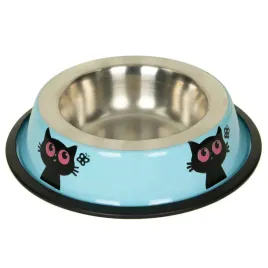 chico-pojedyncza-miska-metalowa-na-gumie-dla-kota-matt-cat-blekitna-047l