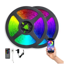 Zdjęcie produktu Taśma LED RGB 5050 Aplikacja SMART HOME 20M PILOT Bluetooth muzyka zestaw