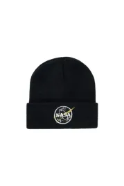 czapka-alpha-industries-nasa-beanie-black