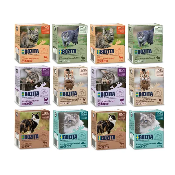 Mokra Karma Dla Kota Bozita Feline MIX SMAKÓW 12x370g