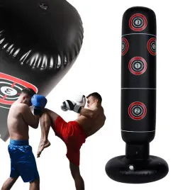 mma-boksu-bushido-dmuchany-worek-treningowy-kolumna-do-boks-rekawice-free