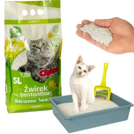 zwirek-dla-kota-bentonitowy-drobny-zbrylajacy-compact-wiosenna-swiezosc-5l