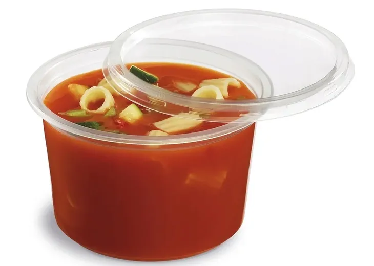 Pojemniki Na Zupę 500 ml Z Wieczkiem STRONG Miski Jednorazowe Okrągłe 50szt