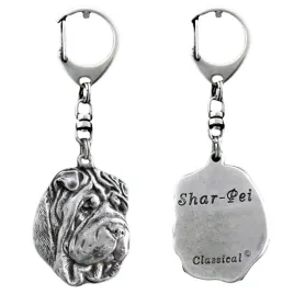 shar-pei-posrebrzany-brelok-do-kluczy-z-psem-w-pudelku-prezentowym-ozdob