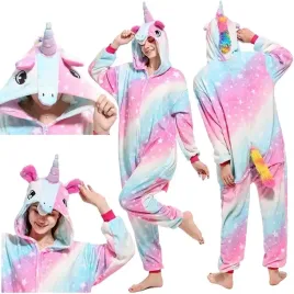 pizama-kigurumi-onesie-jednorozec-galaxy-light-przebranie-kombinezon-roz-s