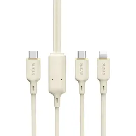 kabel-2w1-dudao-l7sf-usb-c-usb-c-do-lightning-100w-1-2m-bezowy