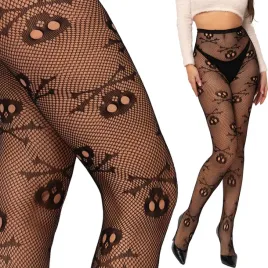 rajstopy-damskie-kabaretki-stylowe-halloween-czaszki-czachy-one-size