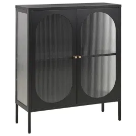 szafka-ze-szklanymi-drzwiami-sarre-metal-90-cm-35-cm-czarny