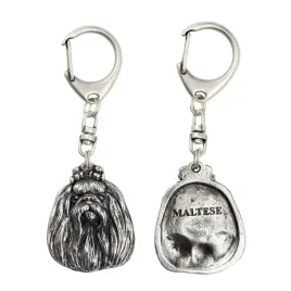 maltanczyk-bichon-maltiase-maltese-posrebrzany-brelok-do-kluczy-z-psem