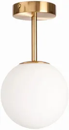lampa-sufitowa-plafon-milano-gold-pojedyncza-mleczna-kula