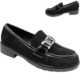 polbuty-damskie-zamszowe-s-barski-hy-350-plaskie-mokasyny-czarne-wsuwane-41