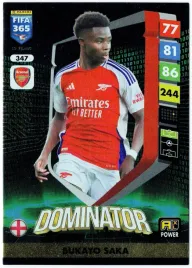 panini-fifa-365-2025-power-dominator-347-bukayo-saka-arsenal