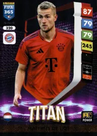 panini-fifa-365-2025-power-titan-320-matthijs-de-ligt-bayern-monachium