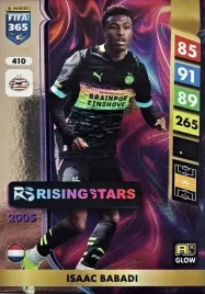panini-fifa-365-2025-glow-rising-stars-410-isaac-babadi-psv-eindhoven