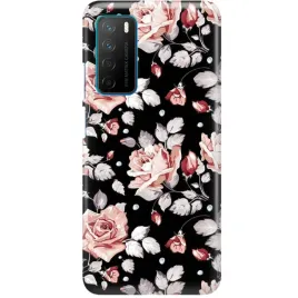 etui-do-huawei-honor-play-4-kwiaty-roze-modne-wzory