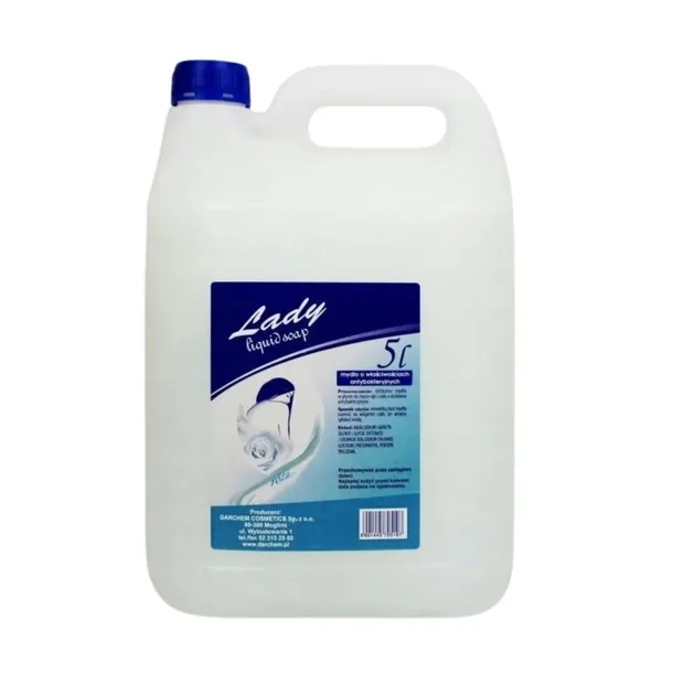 LADY Mydło w płynie do Mycia Rąk Biała Róża delikatna formuła 5L