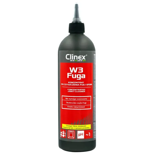 Płyn do czyszczenia fug i spoin Clinex W3 Fuga Mocny Koncentrat 500 ml