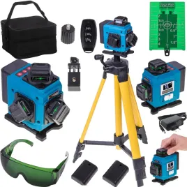 poziomica-laserowa-360-laser-krzyzowy-4d-zestaw-obrotowe-okienka-statyw