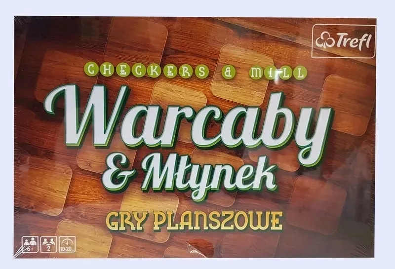 trefl-gra-warcaby-mlynek-de-luxe-stan-nowy
