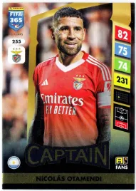 panini-fifa-365-2025-fans-captain-255-nicolas-otamendi-benfica-kapitan