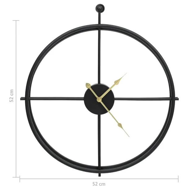 zegar-scienny-czarny-52-cm-zelazo-kod-producenta-325171