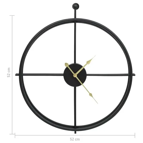 zegar-scienny-czarny-52-cm-zelazo-stan-nowy-waga-z-opakowaniem-1-76-kg