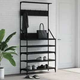 wieszak-na-ubrania-z-miejscem-na-buty-czarny-90x34x184-cm-lumarko