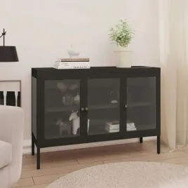 szafka-boczna-czarna-105x35x70-cm-stal-i-szklo-lumarko