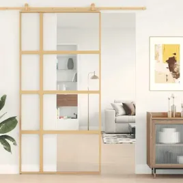 drzwi-przesuwne-zlote-1025x205-cm-przezroczyste-szklo-esg-lumarko