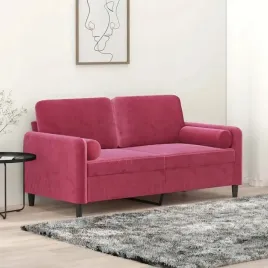 2-osobowa-sofa-z-poduszkami-winna-czerwien-140-cm-aksamit-lumarko