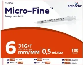 bd-micro-fine-strzykawki-insulinowe-05-ml-100szt-g31-x-6-mm-embecta