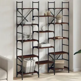 regal-na-ksiazki-brazowy-dab-1275x285x1725-cm-lumarko
