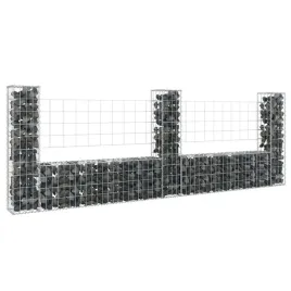 ogrodzenie-gabionowe-z-3-slupkami-zelazo-260x20x100-cm-lumarko