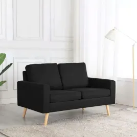 2-osobowa-sofa-czarna-tapicerowana-tkanina-lumarko