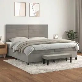 lozko-kontynentalne-z-materacem-jasnoszare-aksamit-200x200cm