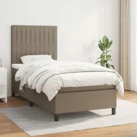 lozko-kontynentalne-z-materacem-taupe-tkanina-100x200-cm-lumarko
