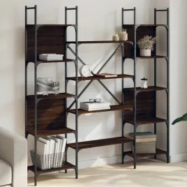 regal-na-ksiazki-brazowy-dab-1555x24x1665-cm-lumarko