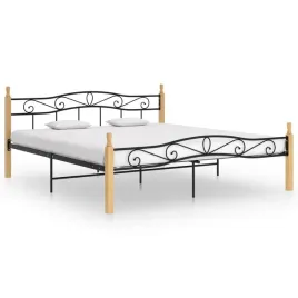 rama-lozka-czarny-metal-i-lite-drewno-debowe-200x200-cm-lumarko