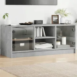 szafka-tv-ze-szklanymi-drzwiami-szarosc-betonu-102x37x42-cm-lumarko
