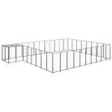kojec-dla-psa-czarny-2541-m-stalowy-stan-nowy-odstep-miedzy-pretami-1-cm