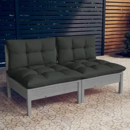 2-osobowa-sofa-ogrodowa-z-antracytowymi-poduszkami-sosnowa
