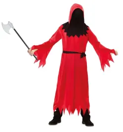 stroj-diabel-kat-szata-peleryna-czerwona-toporek-topor-plastikowy