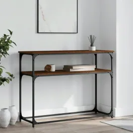 stolik-konsolowy-brazowy-dab-100x355x75-cm