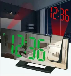 zegar-budzik-elektroniczny-led-projektor-temperatura-kolor-zielony